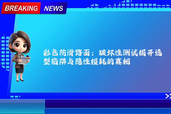 彩色防滑路面：破坏性测试揭开选型陷阱与隐性损耗的真相